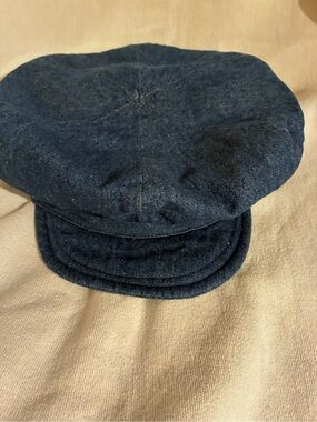 First Issue Denim Newsboy Style Beret Cap